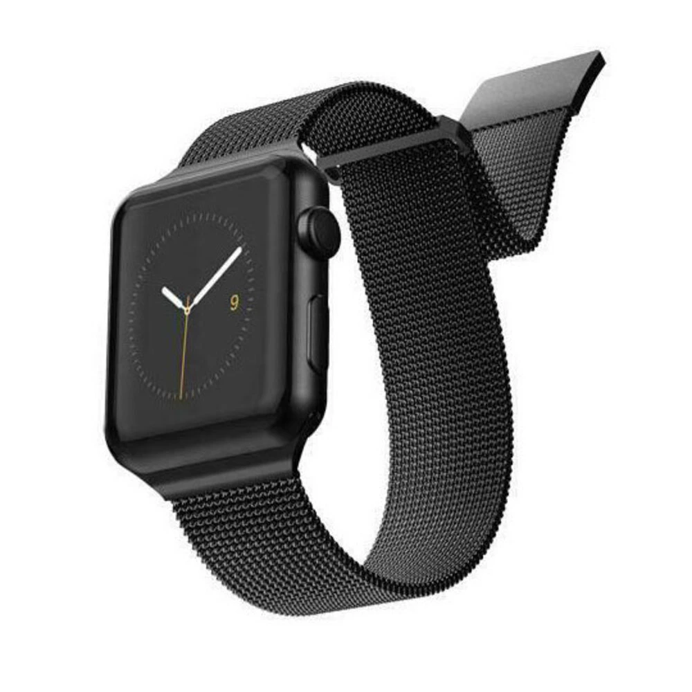 X-Doria Stainless Steel Mesh Band Suitable Apple Watch40mm-38mm Strap Black