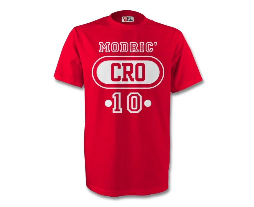 Luka Modric Croatia Cro T-shirt (red)