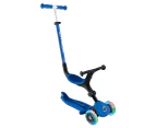 Globber Kids' Go Up Active Scooter w/ Lights - Navy Blue/Dark Blue