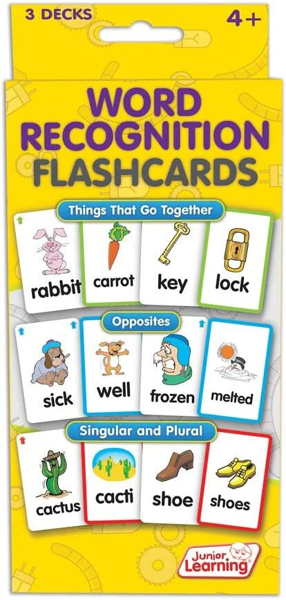 Junior Learning - Word Recognition Flashcards