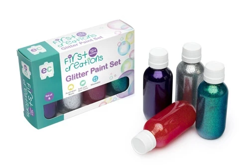 First Creations - Glitter Paint Set 100ml (set of 4)