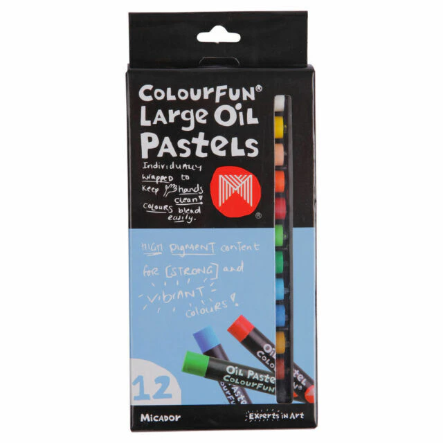 Micador Large Oil Pastels ColourFun 12 Pack