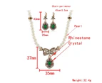 Duohan Alloy Artificial Crystal Pendant Necklace - TZ325