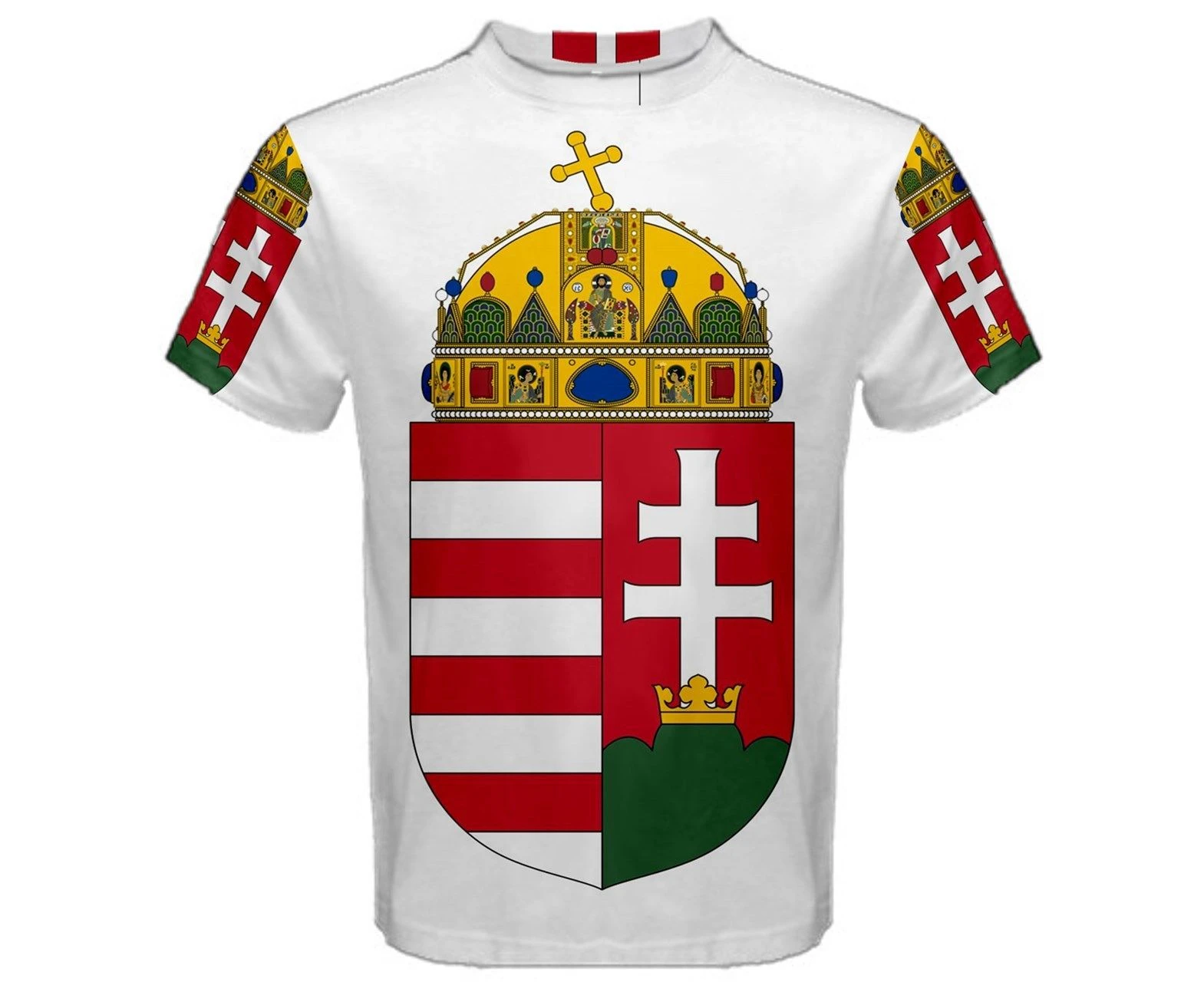 Hungary Coat of Arms Sublimated Sports Jersey - Kids