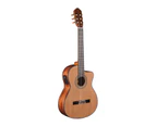 Artist HG39303CEQ Solid Cedar Top Classical Guitar w/ Pickup & Case