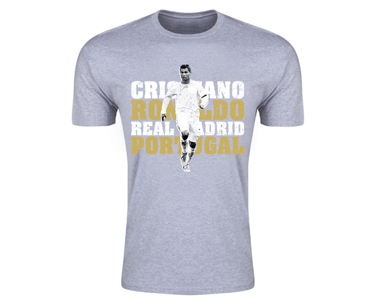 Cristiano Ronaldo Real Madrid T-Shirt (Grey) - Kids