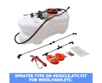 60L ATV Weed Sprayer 12V Pump Tank Chemical Spray Garden Farm Boom Spot Wand AUS