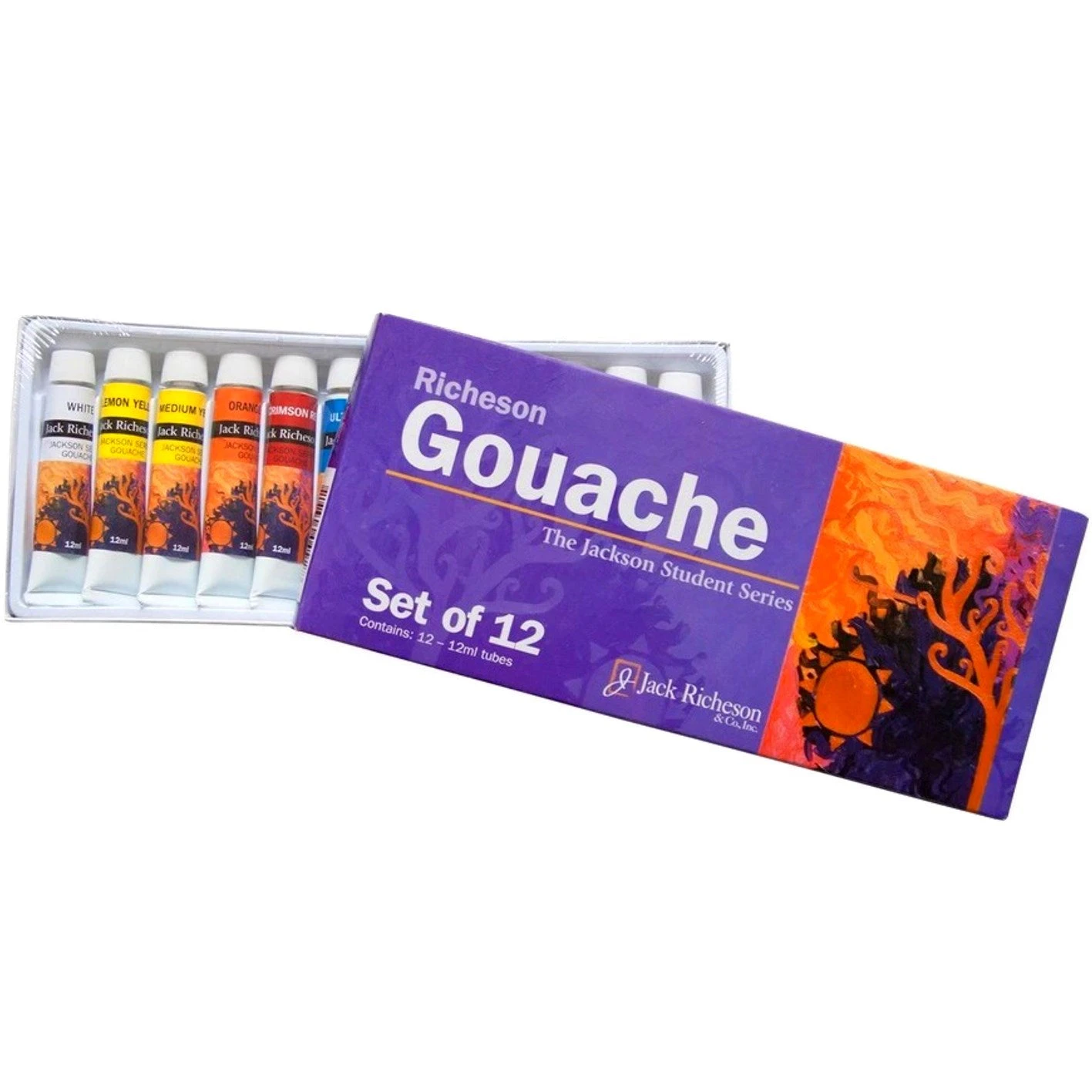 Jack Richeson Gouache Paint Set 12x12ml