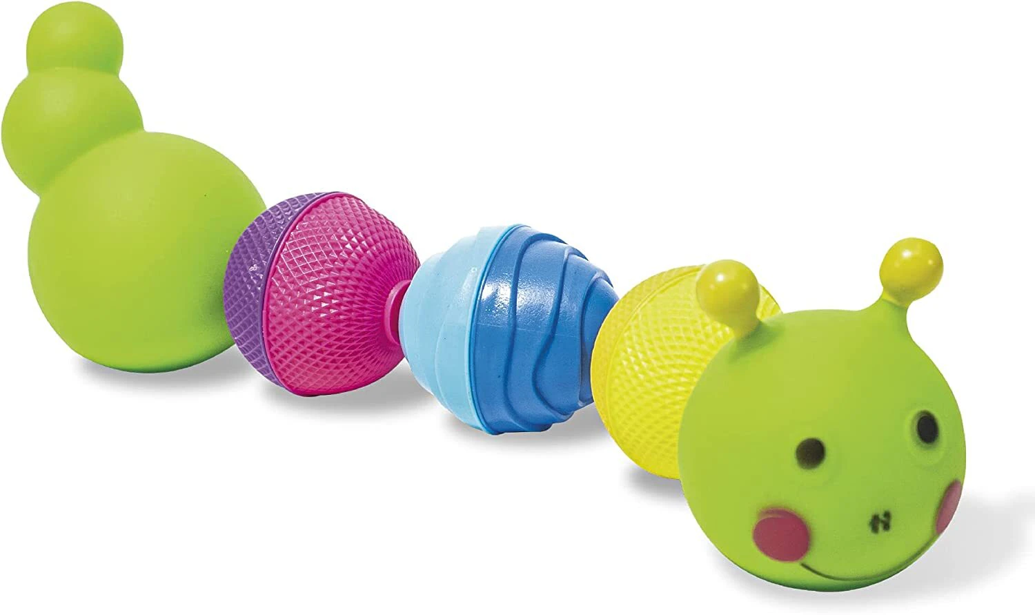 Lalaboom 8 Pcs Bloom Beads Caterpillar Bath Toy