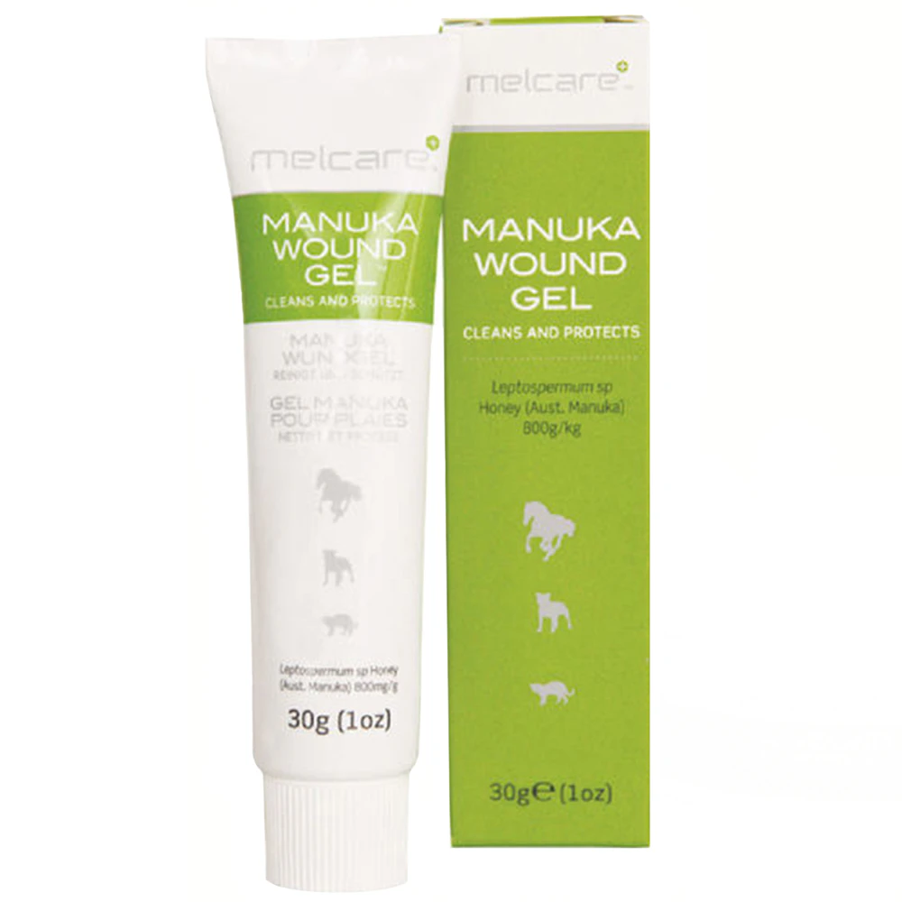 Melcare Manuka Animal Cleans & Protects Wound Honey Gel Tube 30g