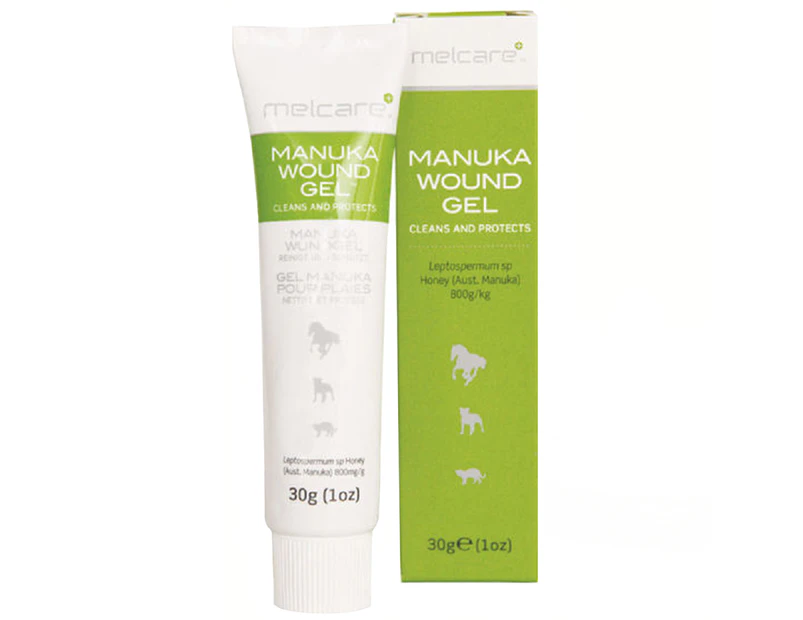 Melcare Manuka Animal Cleans & Protects Wound Honey Gel Tube 30g