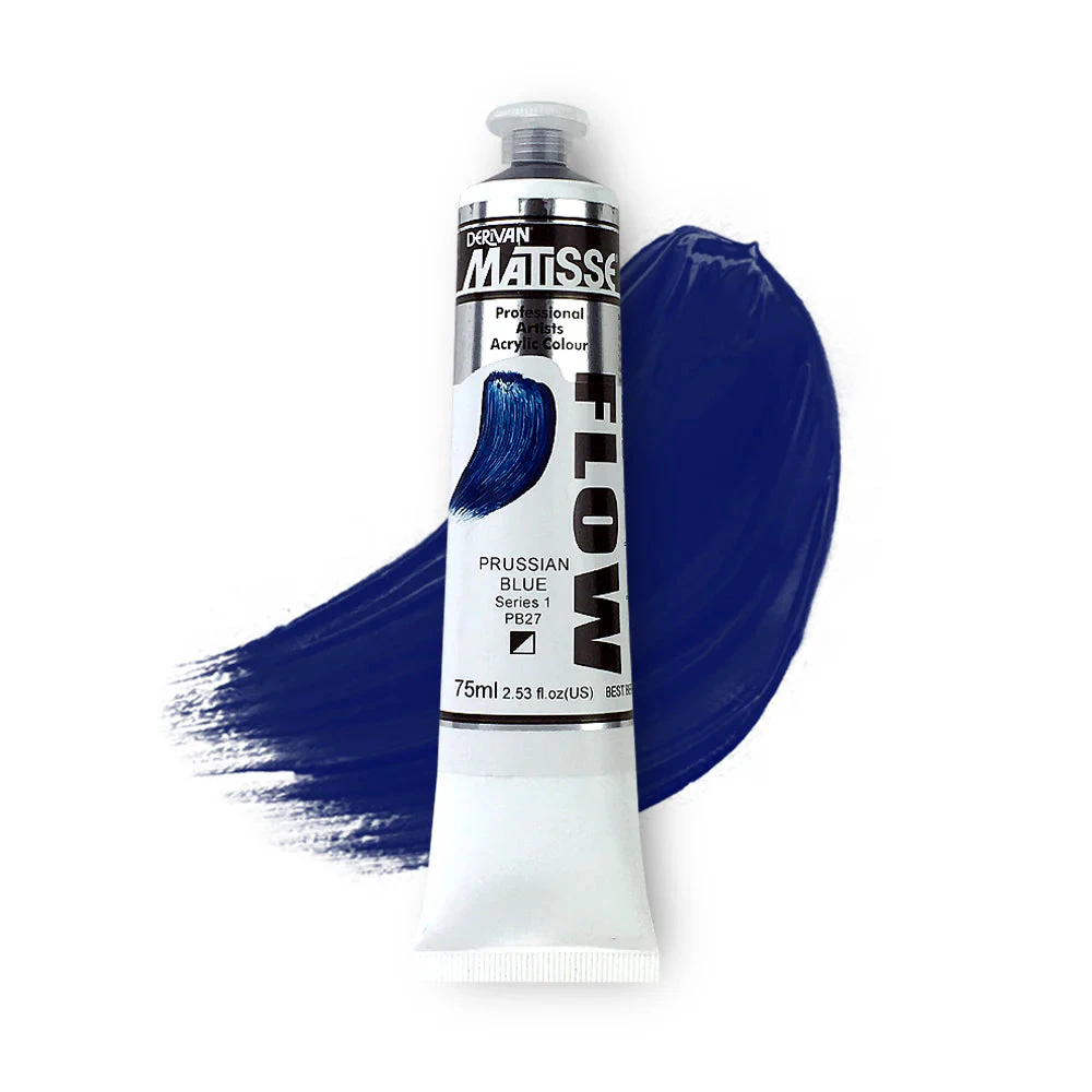 Matisse Flow Acrylic Paint 75ml - Prussian Blue -S1