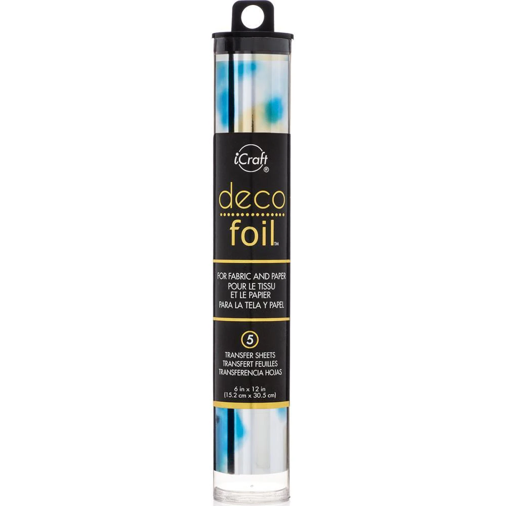 Deco Foil Specialty Transfer Sheets 6X12 5/Pkg Lapis Watercolor