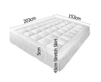 Giselle Bedding Queen Size Memory Resistant Mattress Topper