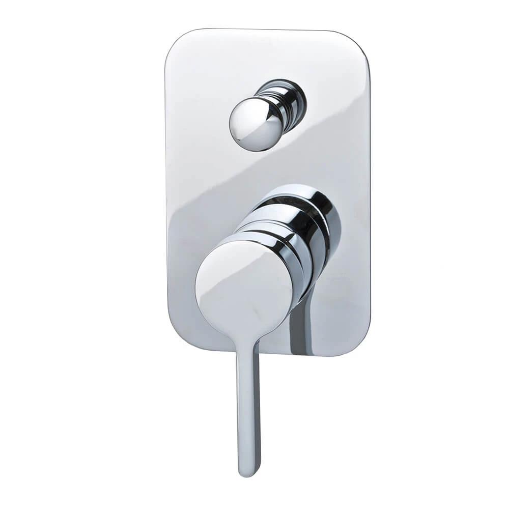 VALE Brighton Wall Mounted Shower Mixer with Diverter - Luxury Chrome