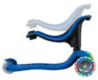 Globber Kids' Go Up Sporty V2 Scooter w/ Lights  - Navy Blue/Dark Navy Blue