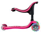 Globber Kids' Go Up Sporty V2 Scooter w/ Lights  - Fuchsia/Dark Pink