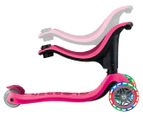 Globber Kids' Go Up Sporty V2 Scooter w/ Lights  - Fuchsia/Dark Pink