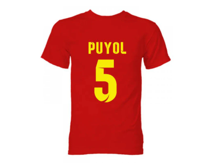 Barcelona Carlos Puyol Hero T-Shirt (Red)