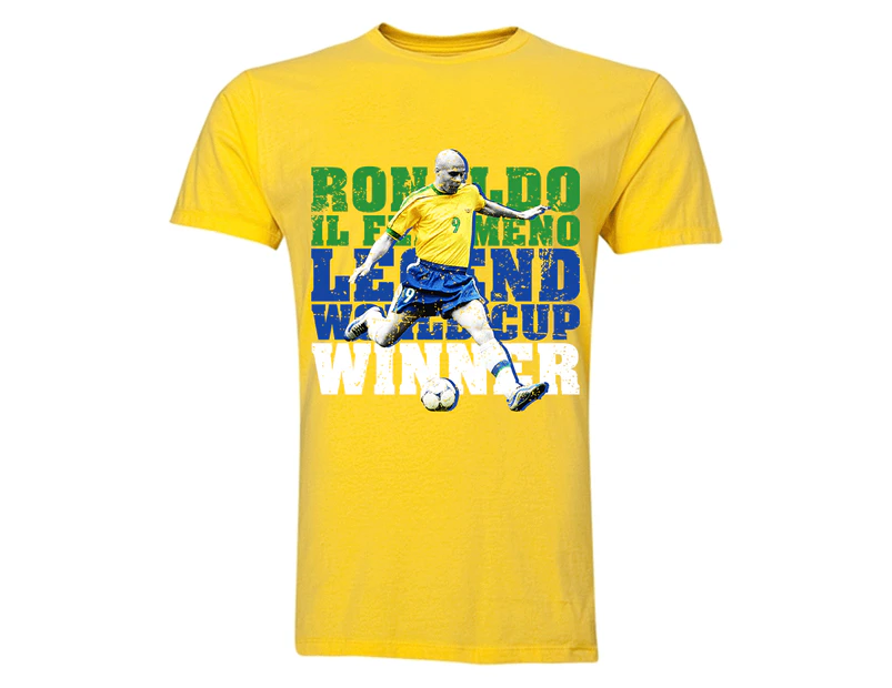 Ronaldo Brazil Legend T-Shirt (Yellow)