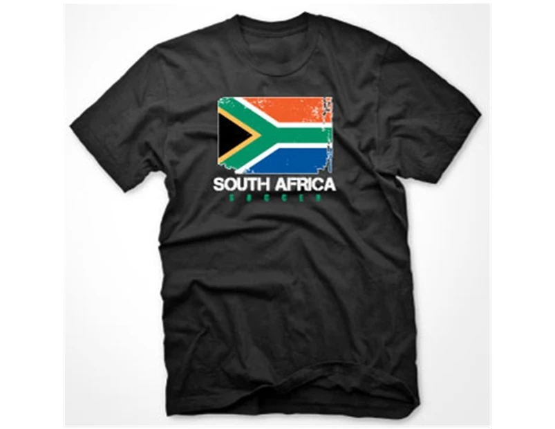 South Africa Soccer T-shirt (black)