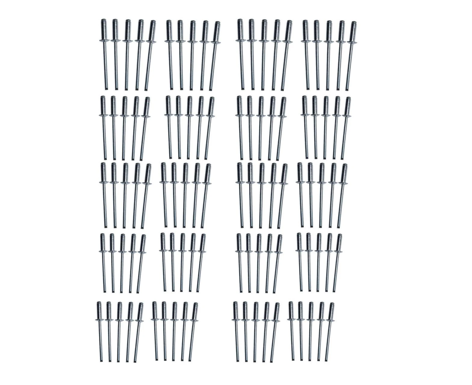 AB Tools Metric Aluminium Blind Pop Pot Rivets Set Fastener Fastening 3.2mm x 10mm 100pc