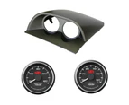 VY VZ Commodore CLIP-IN POD HOLDER w/  Black OIL TEMP and WATER TEMP GAUGES SS