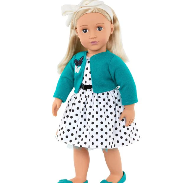 Our Generation Ruby 18-inch Fashion Doll with Polka Dot Dress