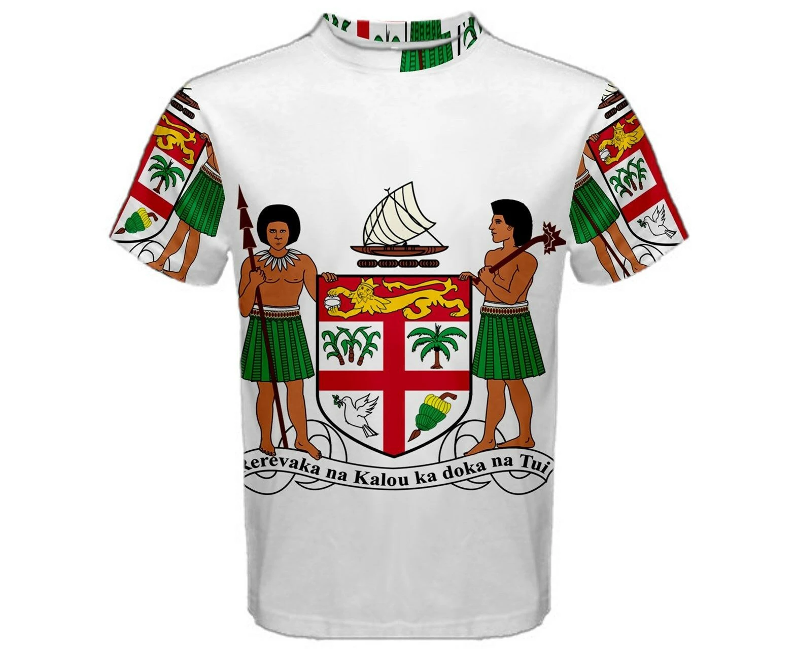 Fiji Coat of Arms Sublimated Sports Jersey - Kids