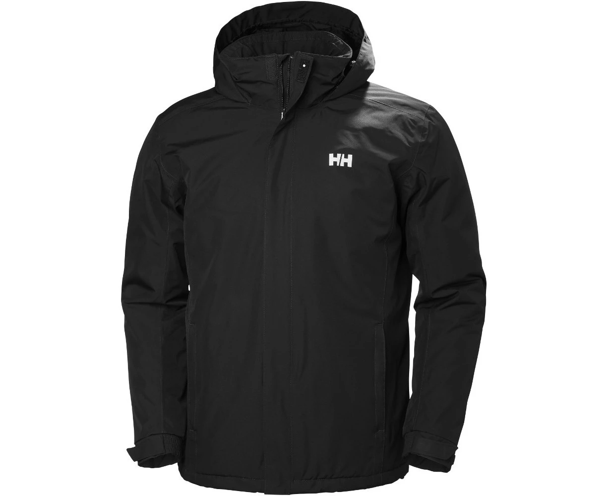 Helly Hansen Mens Dubliner Insulated Breathable Waterproof Jacket Coat - Black