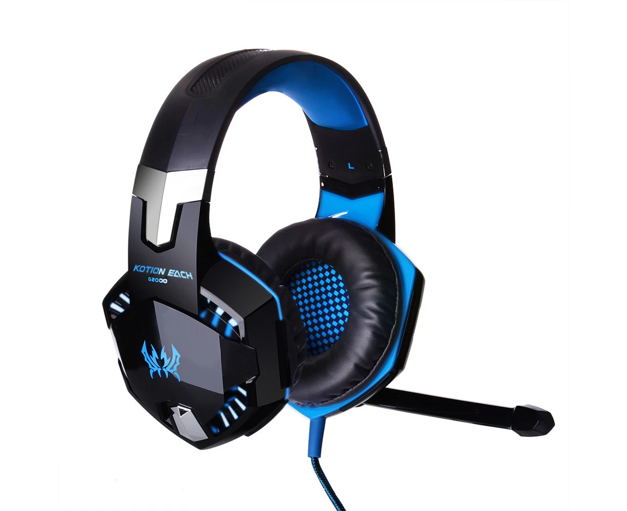 KOTION EACH G2000 Over-ear Game Gaming Headset with Mic Stereo Bass LED Light for PC Game