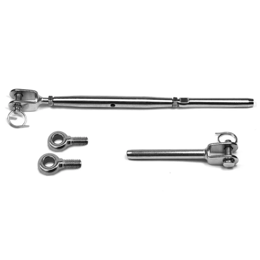 10 PACK - Balustrade Kit - 316 Stainless Steel  JAW/SWAGE BOTTLESCREW Eye Bolt