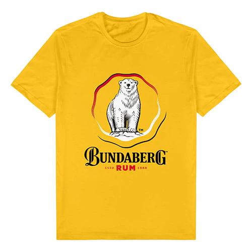 Bundy Bundaberg Rum Yellow Men's Tee T-Shirt