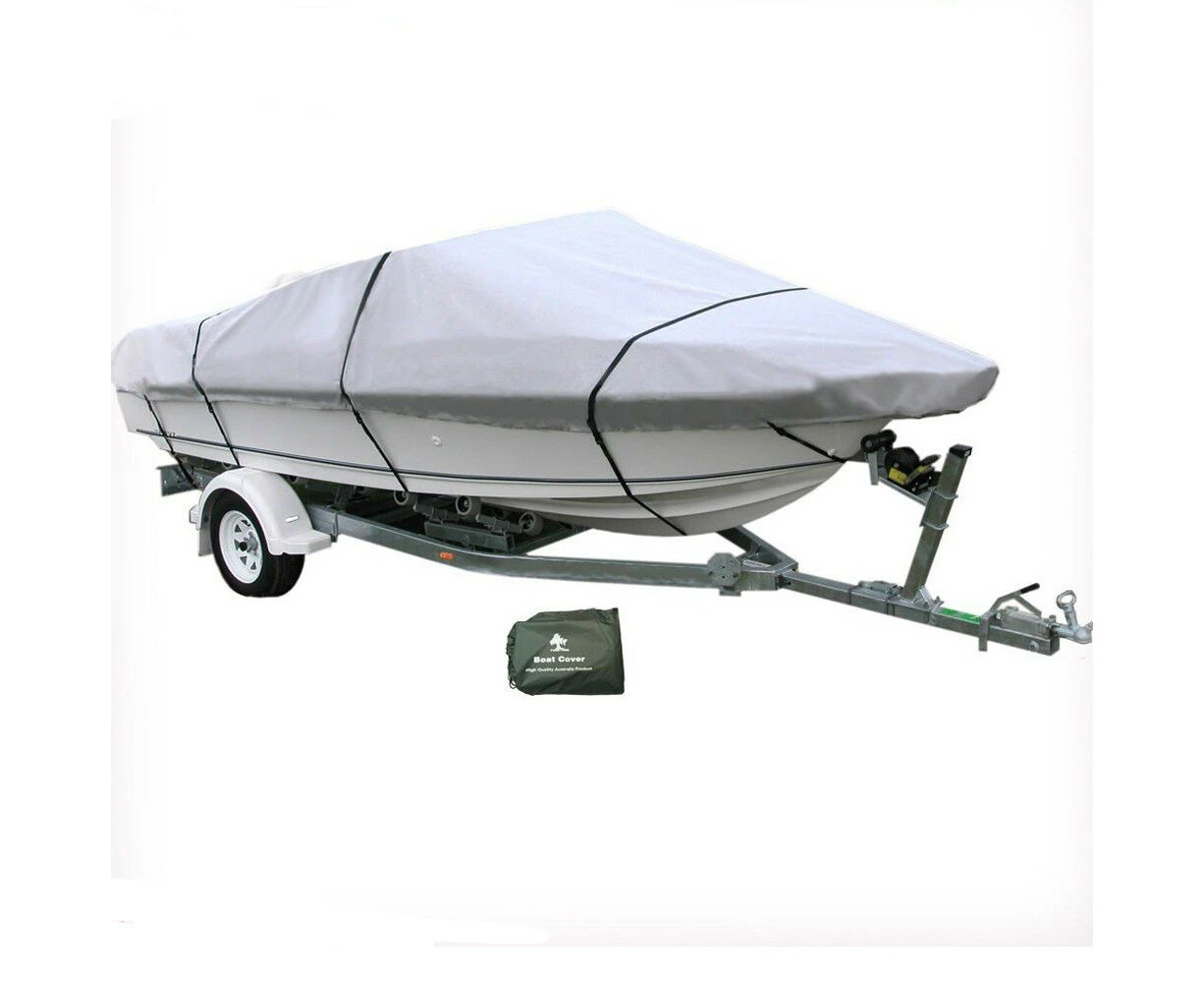 17-19 ft Trailerable Marine Boat Cover 5.2-5.8M Rain Sun UV Half Cabin HD WDMATE