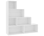 vidaXL Book Cabinet/Room Divider White 155x24x160 cm Engineered Wood