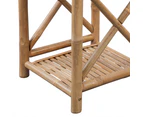 vidaXL 4-Tier Square Bamboo Shelf