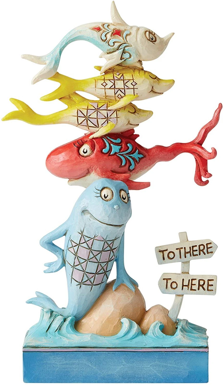 Dr Seuss One Fish, Two Fish, Red Fish, Blue Fish Jim Shore Figurine