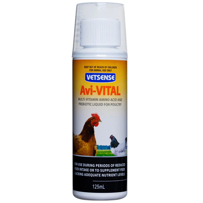 Vetsense Avi-VITAL for Poultry Birds & Chickens - 125ml