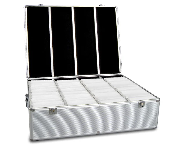 Aluminium CD DVD Bluray Storage Case Box 1000 Discs SL