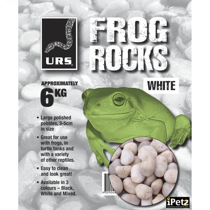 URS Frog Rocks Amphibian Polished Stones White 6kg