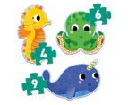 Djeco - Primo Puzzle The Sea 4, 6, 9pcs