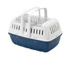 Moderna Hipster Pet Carrier, Top Opening Travel Crate, Blue Berry