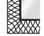 vidaXL Garden Wall Mirror Arched 50x80 cm Black