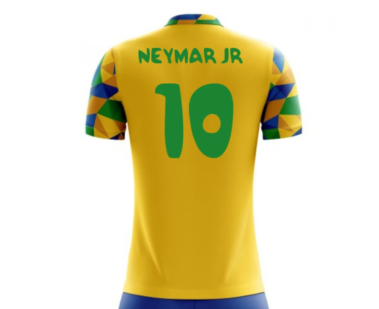 2022-2023 Brazil Home Concept Football Shirt (Neymar Jr 10) - Kids