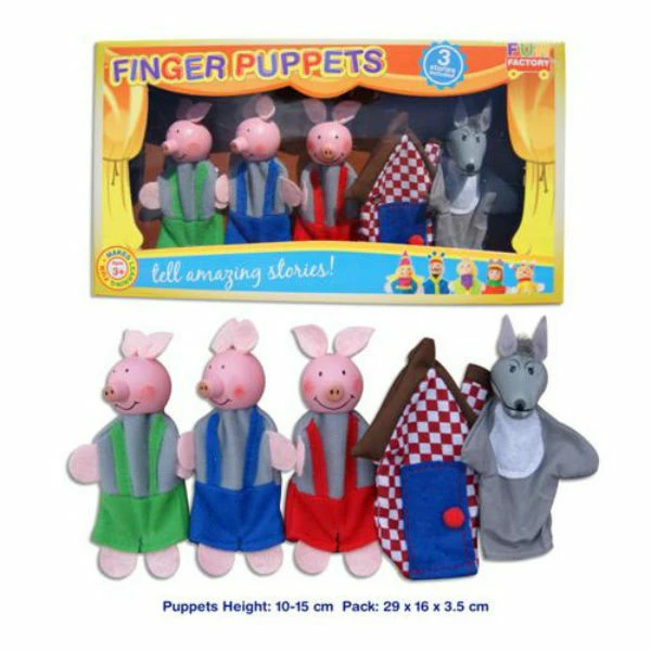 Finger Puppets 3 Little Pigs Story Fun Factory