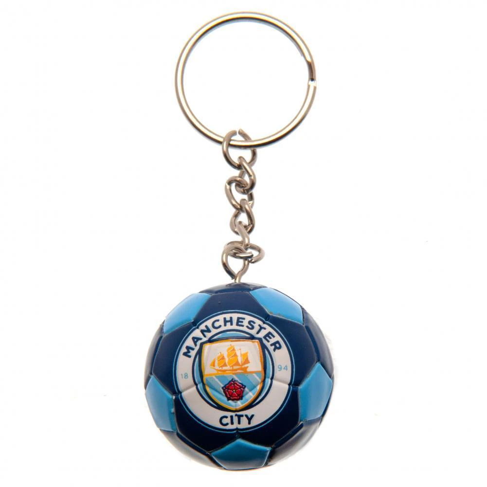 Manchester City FC Football Keyring