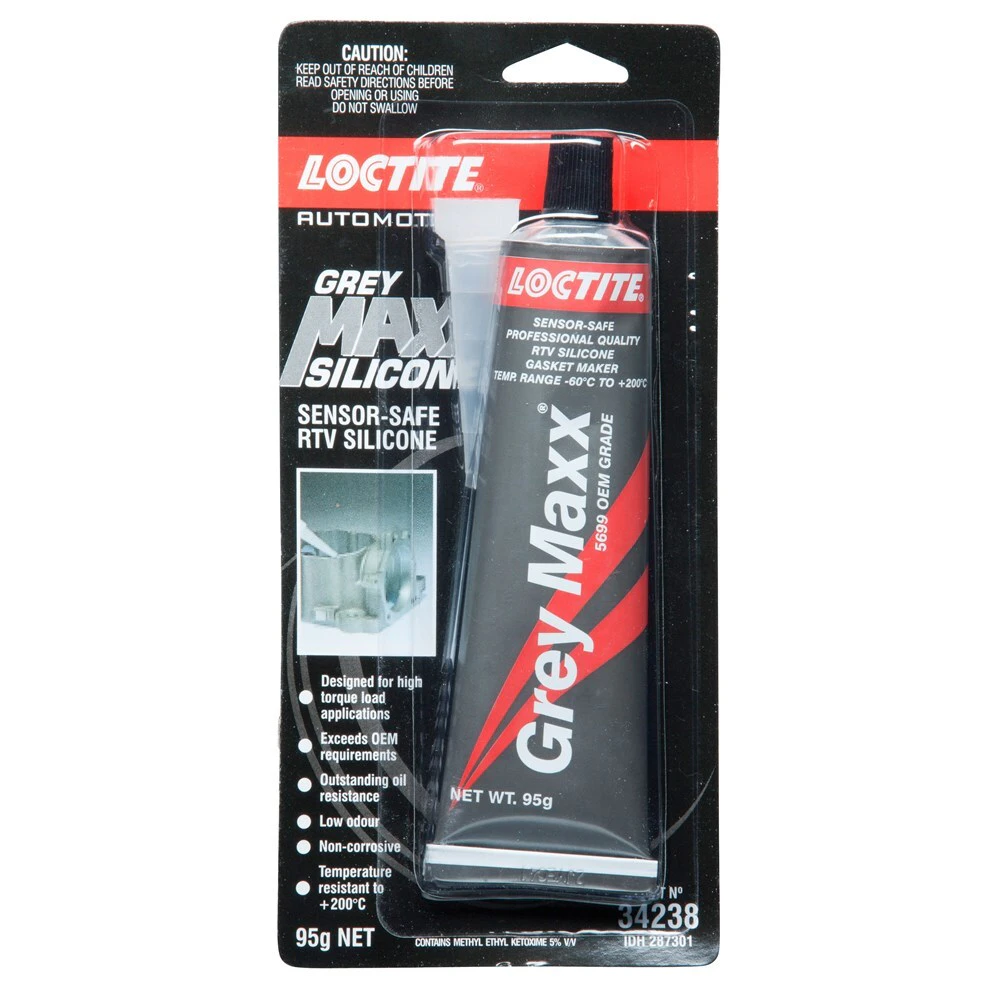 Loctite Grey Maxx Silicone Rtv Sealant 95G 34238