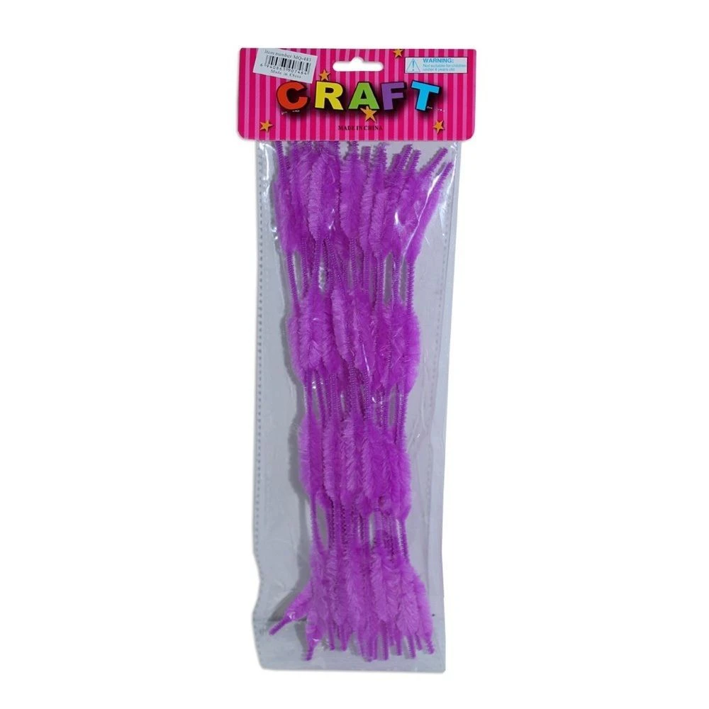 20 Pack of Purple Pipe Cleaners / Chenille Sticks Stems 30x1cm