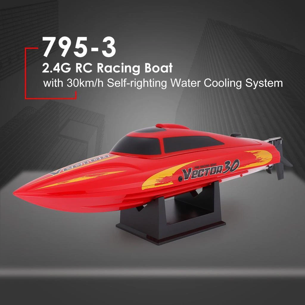 VOLANTEX VECTOR 30 RTR SELF RIGHTING R/C BOAT 28KMH! - VT795-3