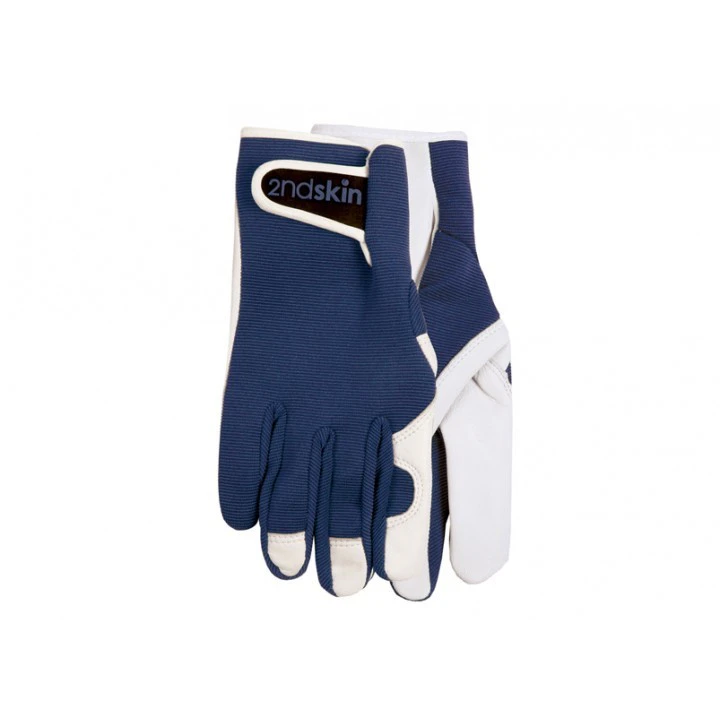 2nd Skin Mens Goatskin Gloves - Navy